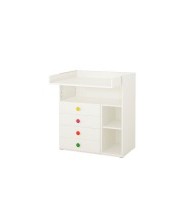 Ikea STUVA / F"OLJA, Стол для пеленания, 4 ящика, белый
