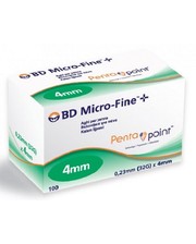  Иглы BD Micro-Fine Plus 4 mm №100