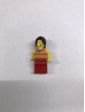 Lego Девочка с длинными волосами, в красных штанах и оранживой кофточке