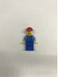Lego Парень в синем костюме с синим комбинезоном и инструментами