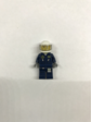 Lego Полицейский в белом шлеме, синей форме со значком на груди