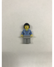 Конструктори LEGO Lego Девушка в серых штанах и синей кофточке с кулоном на шее фото