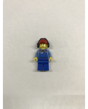 Конструктори LEGO Lego Строитель в синем комбинезоне, кепке и наушниках фото