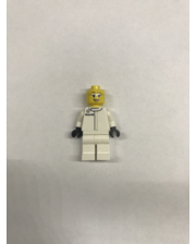 Конструктори LEGO Lego Девушка гоночной команды Mobil 1 в белой форме и прозрачных очках фото