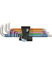 Ручной инструмент WERA ір Г-подібних ключів, метричних, нержавіюча сталь 3950 SPKL/9 SM Multicolour (05022669001) фото