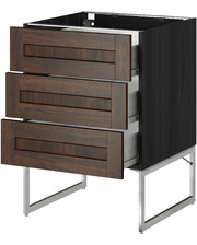 Ikea Тумба кухонная на 3 ящика METOD / F