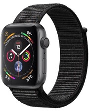 Apple Watch Series 4 GPS 44mm Space Gray Aluminum Case with Black Sport Loop (MU6E2)