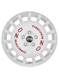 OZ Racing Rally Racing R18 W8 PCD5x108 ET45 DIA75.1 Race White Red Lettering