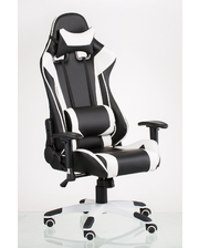 Техностиль-ПРО Геймерское кресло "ExtremeRace black/white" 51х0х135 усиленный пластик
