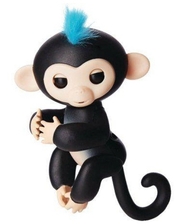 SSE-HM-Black Ручная обезьянка на бат. Happy Monkey интерактивная (чёрный)