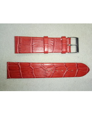 Charm Ремешок натуральная кожа, красный матовый 22 мм