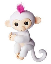 SSE-HM-White Ручная обезьянка на бат. Happy Monkey интерактивная (белый)