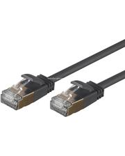  MP27468 Кабель Ethernet SlimRun Cat6A - Snagless RJ45, многожильный, S/STP, чистый медный провод, 36AWG, 0.90 м., цвет - черный