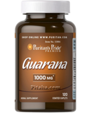 Puritans Pride Guarana 1000 mg (120 табл.)