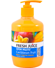 Парфюмированное мыло Fresh Juice Крем-мыло с дозатором. Карибские фрукты 460 мл фото