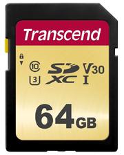 Карты памяти Transcend SDXC 64GB UHS-I U3 500S (TS64GSDC500S) фото