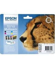 Картриджи для струйных принтеров Epson T0715 CMYK MultiPack DURABrite | Stylus D78 / 92/120/120 (C13T07154012) фото