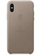 Apple iPhone XS Leather Case - Taupe (MRWL2)