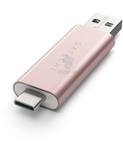 Satechi Aluminum Type-C, USB 3.0 and MicroSD/SD Card Reader Rose Gold (ST-TCCRAR)