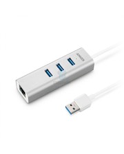 ANKER Aluminum 3-Port USB 3.0 + Ethernet Hub (A7514041)