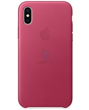 Чохли та футляри Apple iPhone X Leather Case Pink Fuchsia (MQTJ2) фото