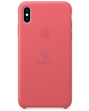 Чехлы и футляры Apple iPhone XS Max Leather Case - Peony Pink (MTEX2) фото