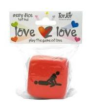  Love 2 love sexy dice red