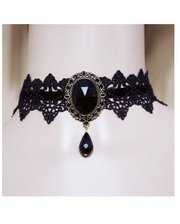  Готическое ожерелье черного цвета
