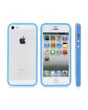 Завод РАСПРОДАЖА! Glossy Injection Painting Design PC Up & Down Protective Frame for iPhone 5 (Blue)