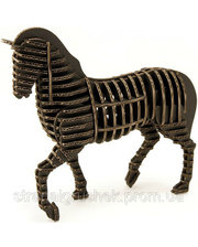  3D пазл из гофрокартона D-torso "Конь", черный (4580238619169)