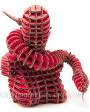 3D пазл из гофрокартона D-torso "Змея", красный (4580238618582)