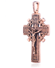 Оникс Православный крест с чернением 024627
