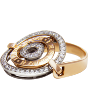 Агат Золотое кольцо в стиле BVLGARI 025251