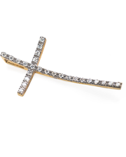 Edendiam Золотой крест с бриллиантами Р0365