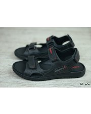 Літнє взуття  Мужские кожаные сандалии 70 чёрные фото