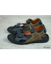 Летняя обувь  Мужские кожаные сандалии 70 синие/оливковые фото