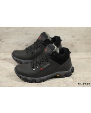 Зимняя обувь  Мужские кожаные зимние ботинки М-4747 черные фото