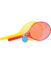 MAXIMUS Набор для тенниса большой, желтый с красным, (5186)