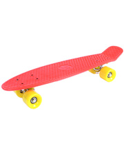 GO Travel Скейтборд красный с оранжевыми колесами, 56 см, (LS-P2206RYS)