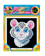 Sequin Art Набор для творчества White Tiger, (SA1326)