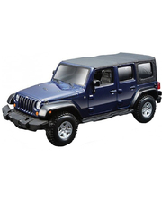BBURAGO Автомобиль Jeep Wrangler Unlimited Rubicon (темно-синий), 1:32, (18-43012)