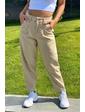  Модные женские джинсы с защипами Busem - бежевый цвет, 38р (есть размеры)