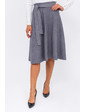  Теплая юбка с пояском LUREX - серый цвет, L (есть размеры)