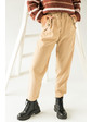  Красивые брюки с завышенной талией Crep - бежевый цвет, M (есть размеры)