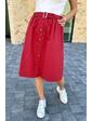  Стильная юбка миди на пуговицах LUREX - бордо цвет, M (есть размеры)