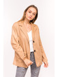  Классический женский пиджак M collection - коричневый цвет, S (есть размеры)