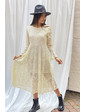  Изысканное ажурное платье миди LUREX - молочный цвет, S (есть размеры)