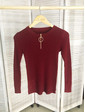  Обтягивающий джемпер-пуловер на молнии с кольцом LUREX - бордо цвет, L (есть размеры)