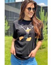 Футболки, рубашки  Популярная футболка с Даффи Дак LUREX - черный цвет, M (есть размеры) фото