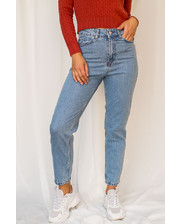 Джинсы, брюки  Классические mom джинсы Crep - голубой цвет, 27р (есть размеры) фото